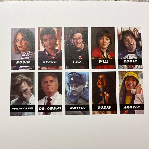 Stranger Things Guess Who Game Cards (game not included) Larger Game Size - Picture 9 of 11